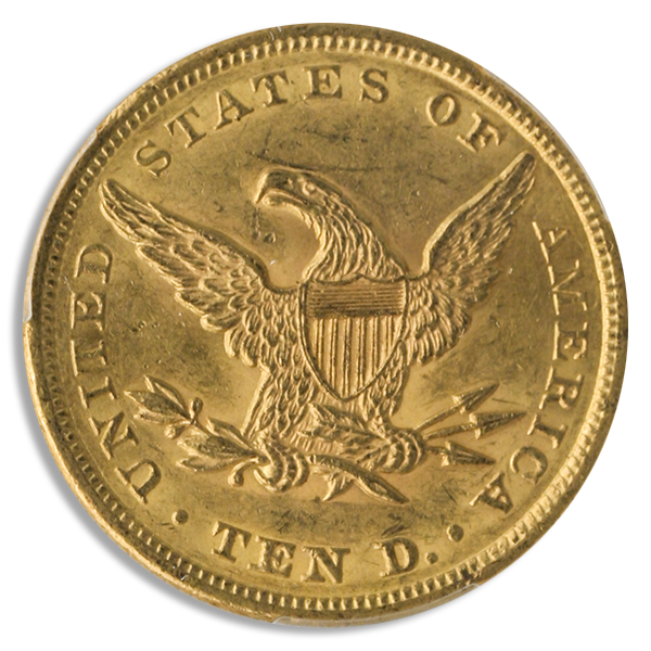 1856 $10 Liberty PCGS MS61 CAC