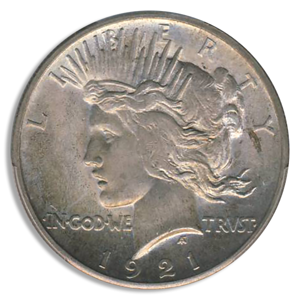 1921 Peace $1 PCGS MS65 CAC