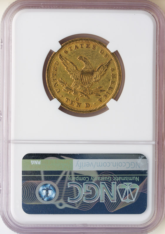 1843-O $10 Liberty NGC AU55 1843-O $10 Liberty NGC AU55