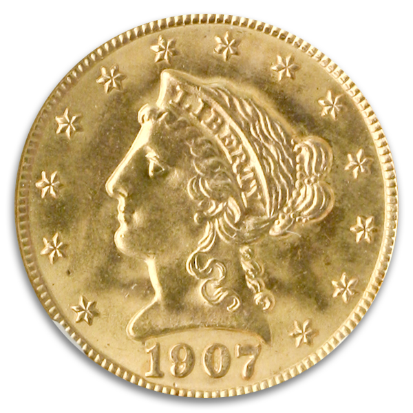 1907 $2 1/2 Liberty NGC MS67