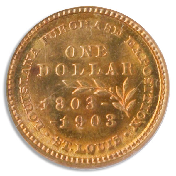 1903 Louisiana Purchase  Jefferson $1 PCGS MS65 CAC