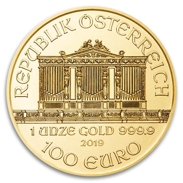 1 oz Austrian Gold Philharmonic Coin (Dates Vary, BU) 1 oz Austrian Gold Philharmonic Coin (Dates Vary, BU)