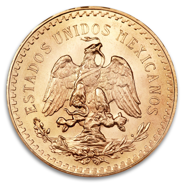 Mexican Gold 50 Peso Coin (Circ, Dates Vary)