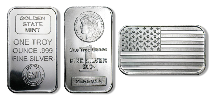 1 oz Silver Bar (Types Vary)