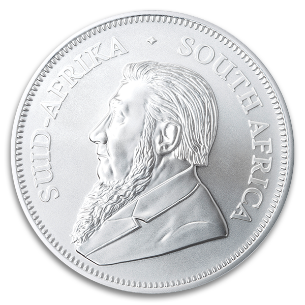 1 oz South African Silver Krugerrand Coin (BU, Dates Vary) 1 oz South African Silver Krugerrand Coin (BU, Dates Vary)