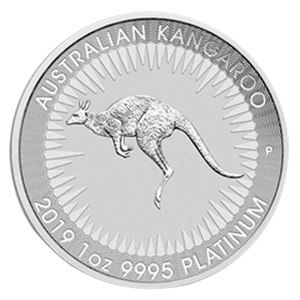1 oz Australian Platinum Kangaroo Coin (BU, Dates Vary)