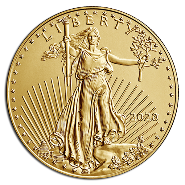 1/2 oz American Gold Eagle Coin (BU, Dates Vary) 1/2 oz American Gold Eagle Coin (BU, Dates Vary)