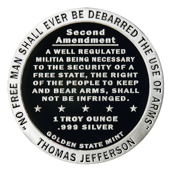 1 oz 2nd Amendment Silver Round