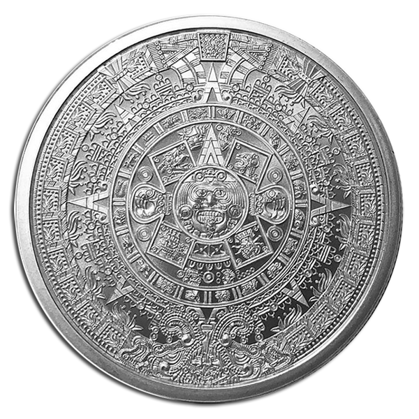 1 oz American Aztec Calendar Silver Round Coin (BU, Types Vary)