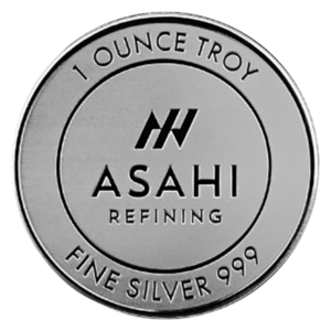 1 oz Asahi Silver Round Coin (BU, Types Vary)