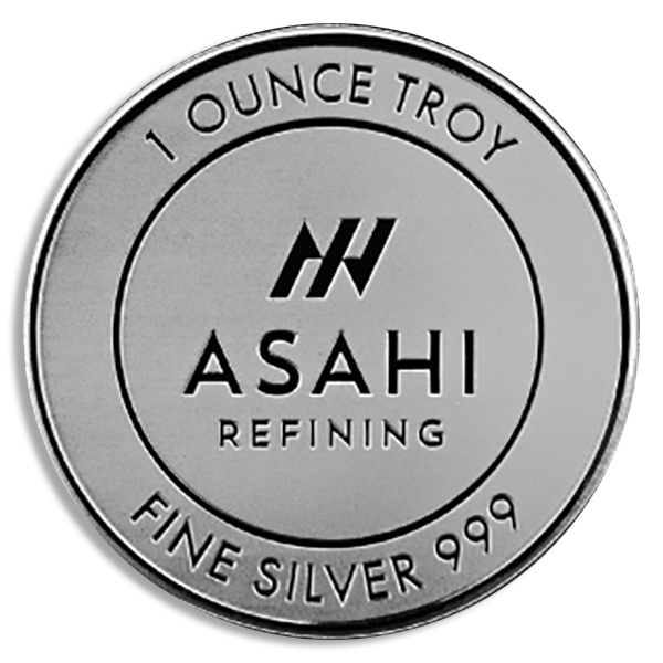 1 oz Asahi Silver Round Coin (BU, Types Vary) 1 oz Asahi Silver Round Coin (BU, Types Vary)