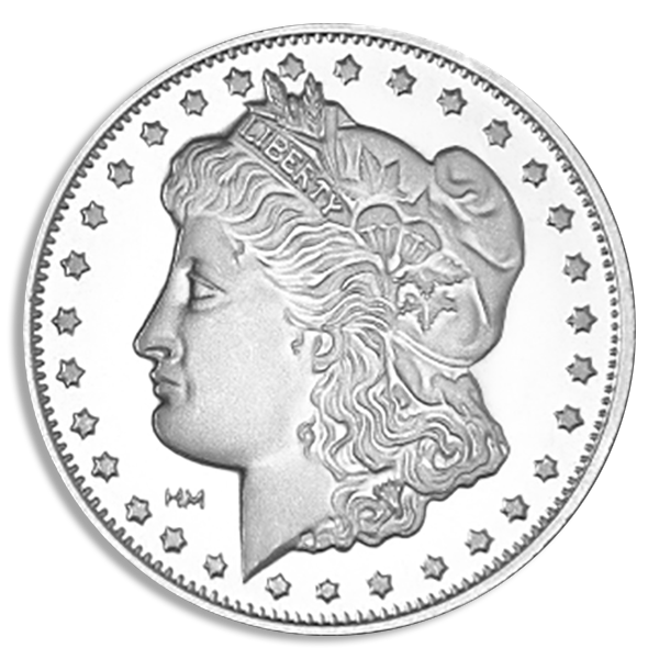 1 oz Morgan Dollar Silver Round Coin (BU, Types Vary)