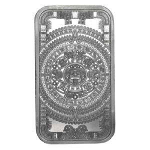 1 oz Silver Aztec Calendar Bar