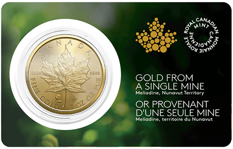 1 oz. Canadian Gold Maple Leaf - Single Source (BU)