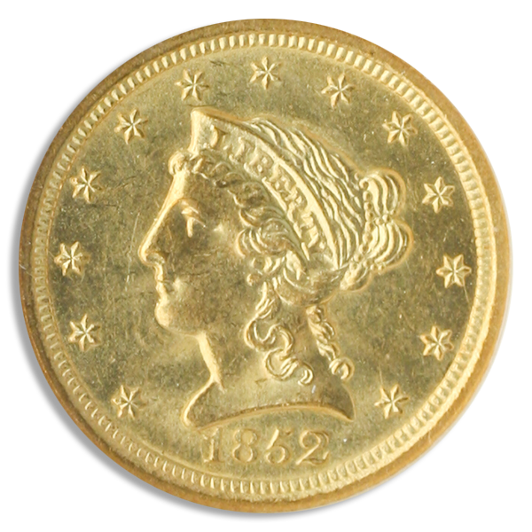 1852-O $2.50 Liberty NGC MS63 CAC