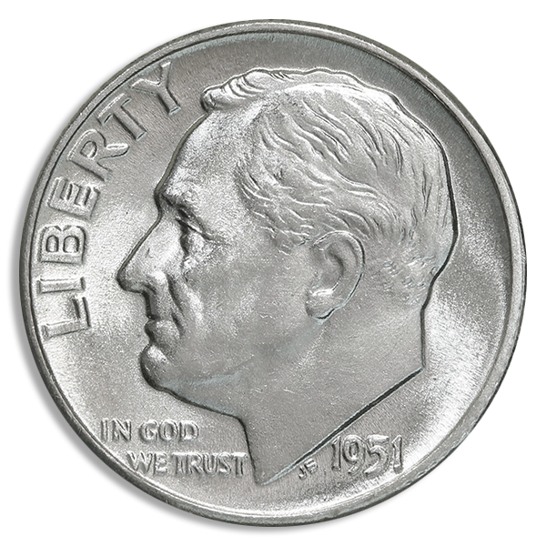 90% Silver Roosevelt Dimes - $1.00 Face Value 90% Silver Roosevelt Dimes - $1.00 Face Value