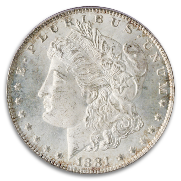 1881-CC Morgan $1 PCGS NS65 CAC 1881-CC Morgan $1 PCGS NS65 CAC