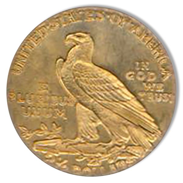 1925-D $2 1/2 Indian PCGS MS65 CAC 1925-D $2 1/2 Indian PCGS MS65 CAC