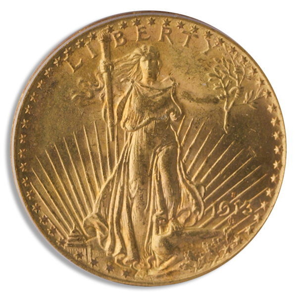 1913-S $20 Saint Gaudens PCGS MS63