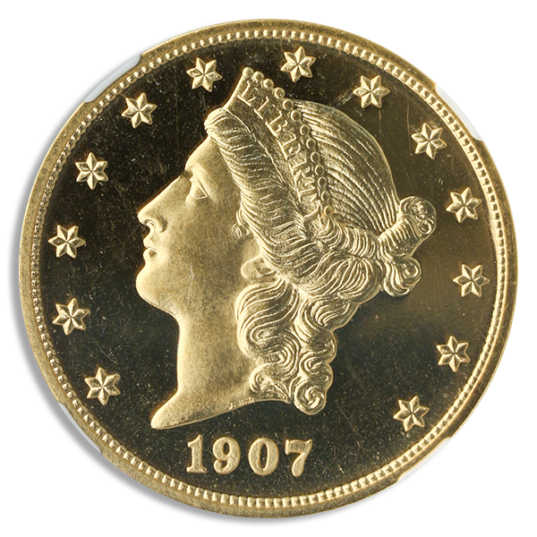 1907 $20 Liberty NGC PR66 Cameo