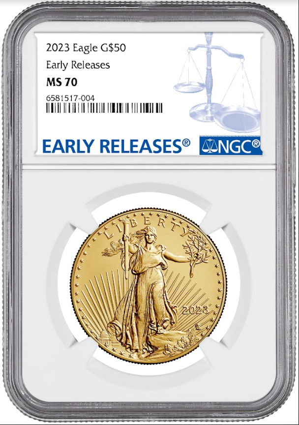2023 1 oz Gold American Eagle NGC MS70 Early Releases 2023 1 oz Gold American Eagle NGC MS70 Early Releases