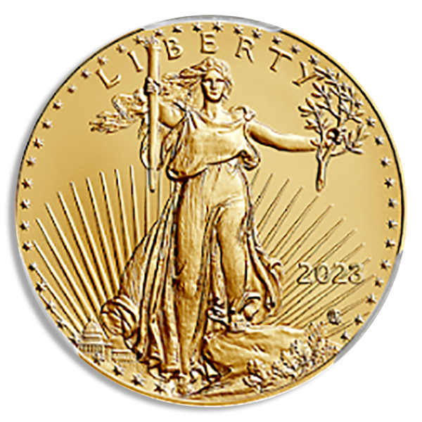 2023 1/2 oz Gold American Eagle PCGS MS70 First Strike 2023 1/2 oz Gold American Eagle PCGS MS70 First Strike