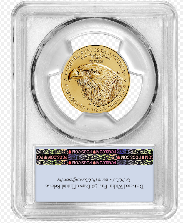2023 1/2 oz Gold American Eagle PCGS MS70 First Strike