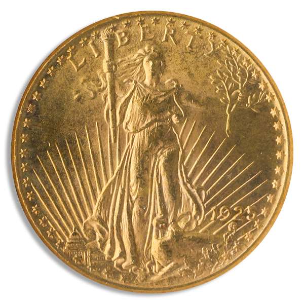 1925 $20 Saint Gaudens NGC MS63