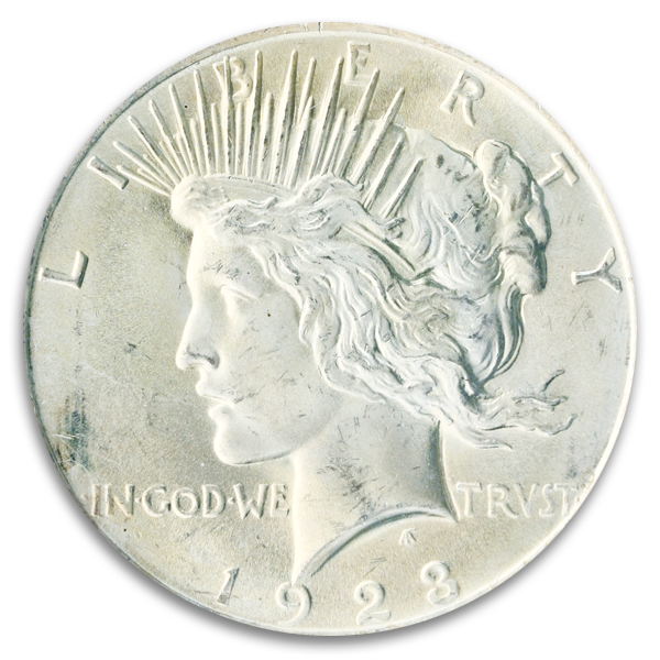 1923 Peace $1 PCGS MS66 CAC 1923 Peace $1 PCGS MS66 CAC