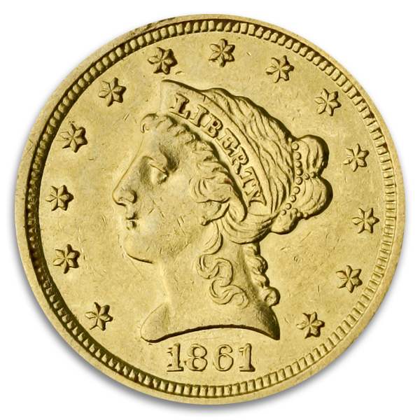 $2 1/2 Liberty VF (Dates/Types Vary)