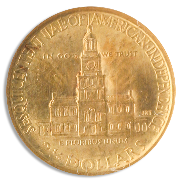 1926 $2 1/2 Sesquicentennial NGC MS65 CAC