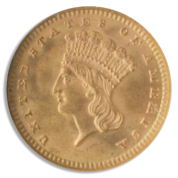 1889 $1 Gold NGC MS67 1889 $1 Gold NGC MS67