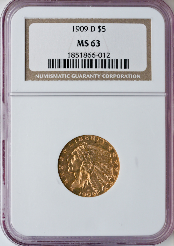 $5 Indian Certified MS63 (Dates/Types Vary) $5 Indian Certified MS63 (Dates/Types Vary)