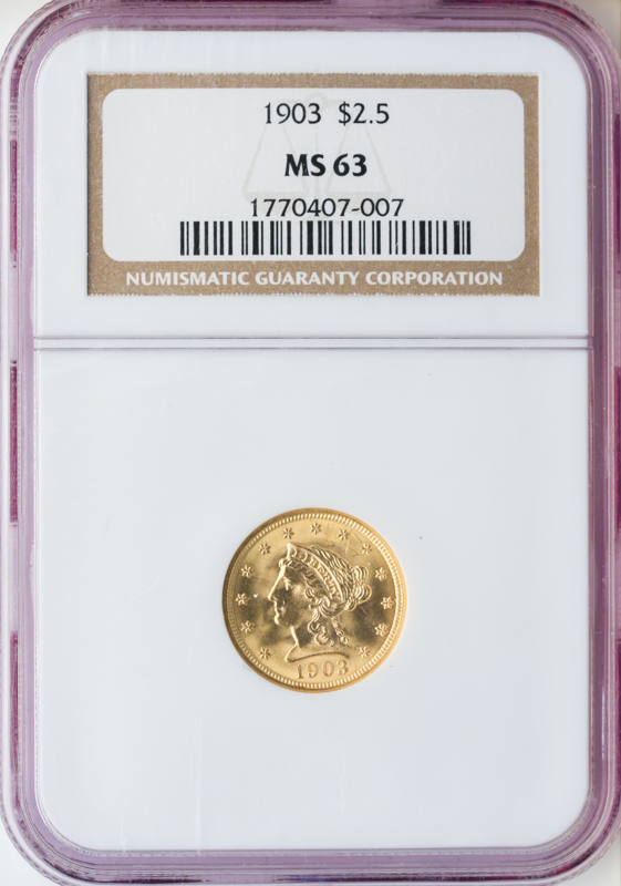 $2 1/2 Liberty Certified MS63 (Dates/Types Vary) $2 1/2 Liberty Certified MS63 (Dates/Types Vary)