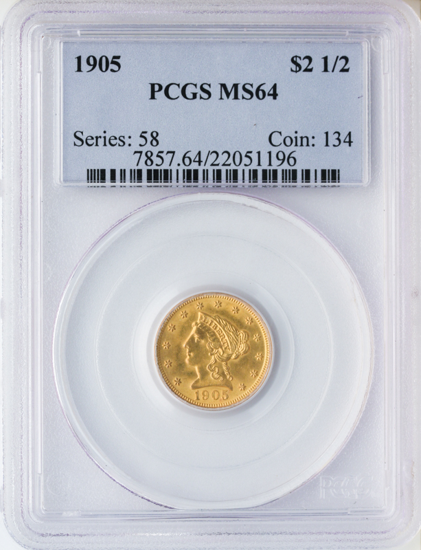 $2 1/2 Liberty Certified MS64 (Dates/Types Vary) $2 1/2 Liberty Certified MS64 (Dates/Types Vary)