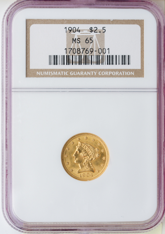 $2 1/2 Liberty Certified MS65 (Dates/Types Vary) $2 1/2 Liberty Certified MS65 (Dates/Types Vary)