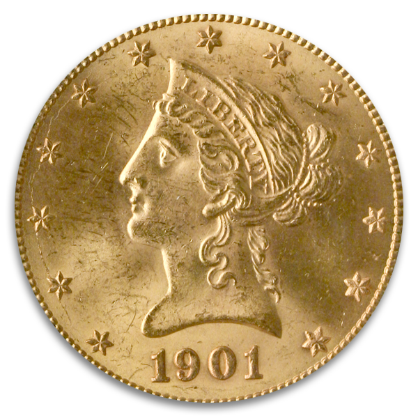 $10 Liberty Certified MS64 CAC (Dates/Types Vary)