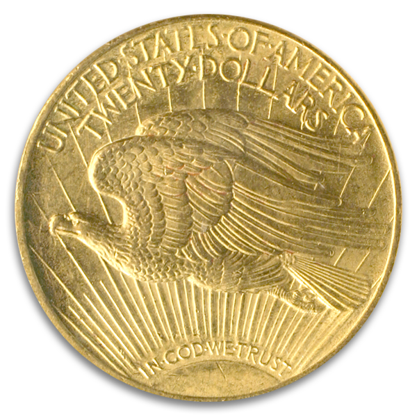 $20 Saint Gaudens Certified MS62 (Dates/Types Vary)