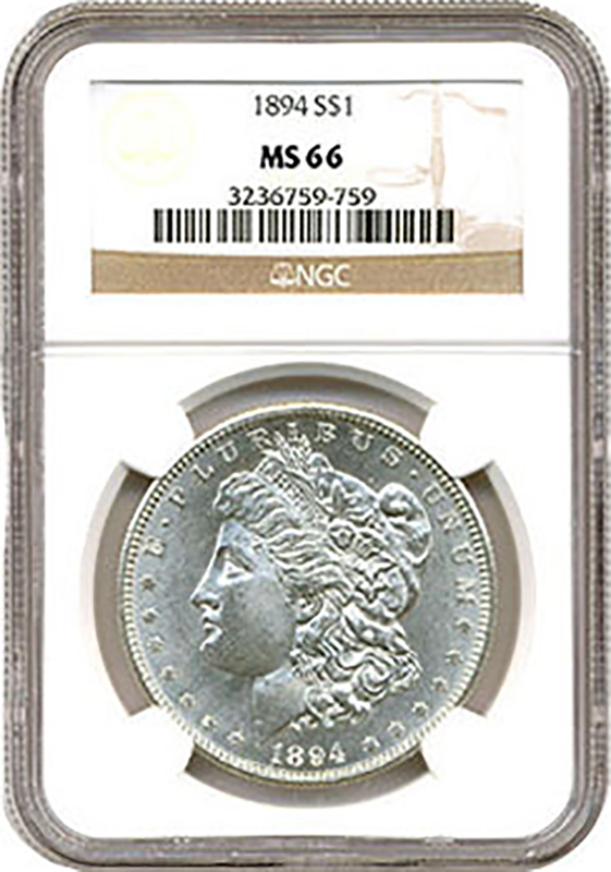 $1 Morgan Dollar MS66 Certified (Dates/Types Vary) $1 Morgan Dollar MS66 Certified (Dates/Types Vary)