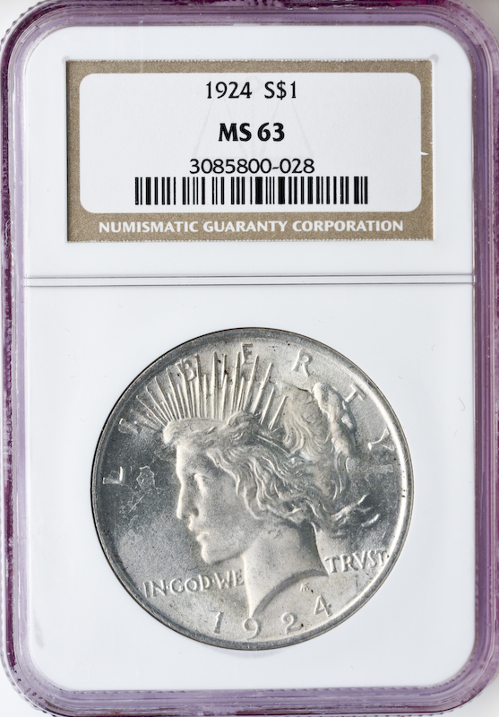 $1 Peace MS63 Certified (Dates/Types Vary) $1 Peace MS63 Certified (Dates/Types Vary)