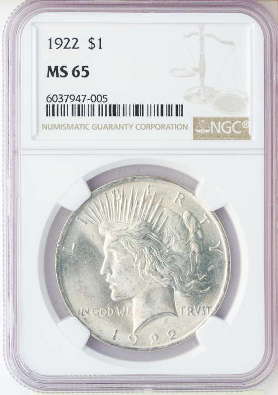 Peace $1 Certified MS65 (Dates/Types Vary) Peace $1 Certified MS65 (Dates/Types Vary)