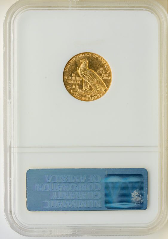 1911 $2 1/2 Indian NGC MS63 1911 $2 1/2 Indian NGC MS63
