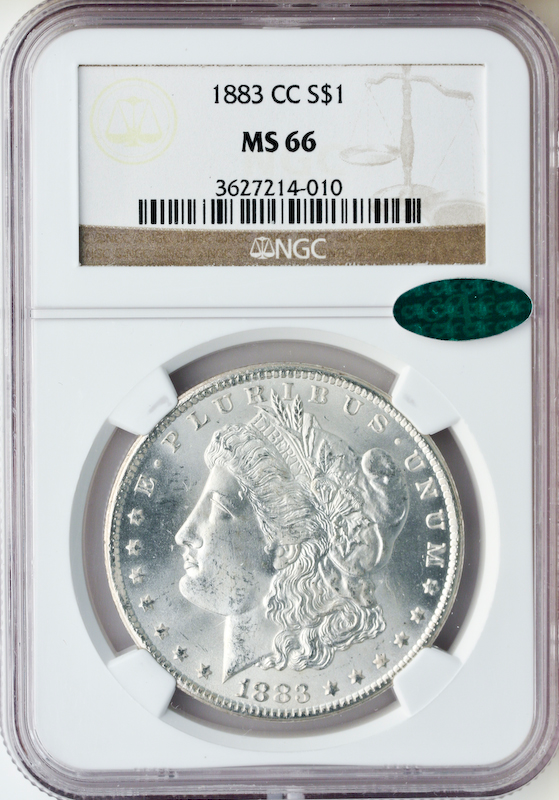 1883-CC Morgan $1 NGC MS66 CAC 1883-CC Morgan $1 NGC MS66 CAC