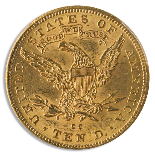 1891-CC $10 Liberty PCGS MS62 CAC