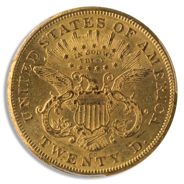1875-CC $20 Liberty PCGS MS61 CAC 1875-CC $20 Liberty PCGS MS61 CAC