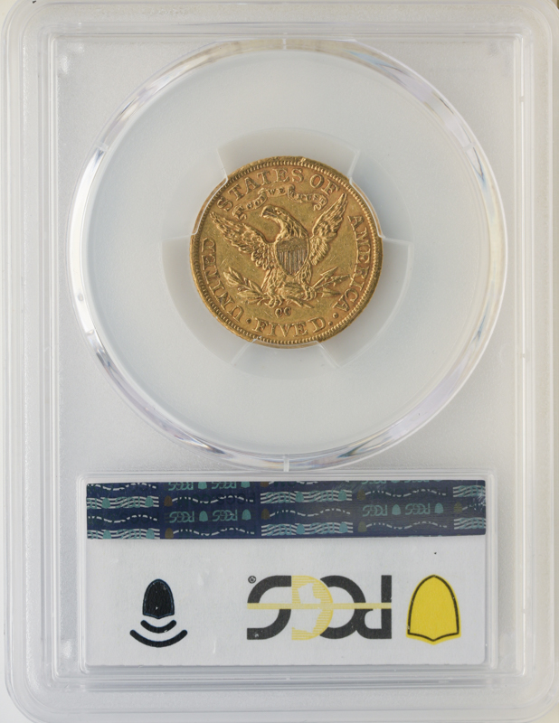 1893-CC $5 Liberty PCGS AU55 CAC 1893-CC $5 Liberty PCGS AU55 CAC
