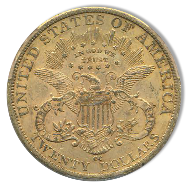 1884-CC $20 Liberty PCGS AU58 CAC
