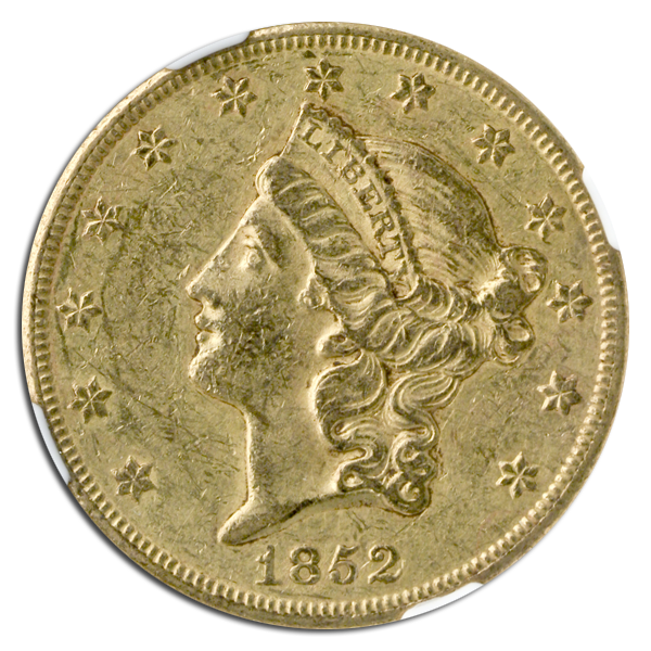 1852-O $20 Liberty NGC