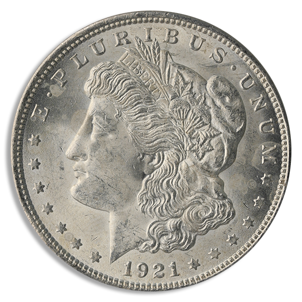 1921 Morgan Silver Dollar BU