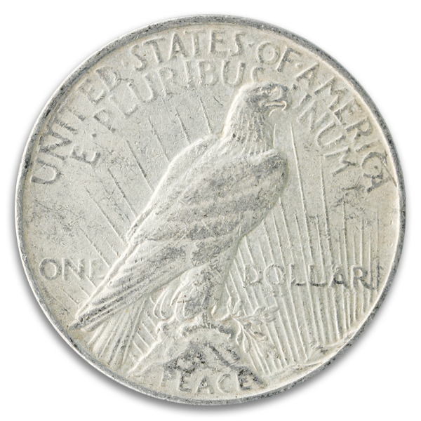Circulated American Silver Peace Dollar (Dates/Types Vary)